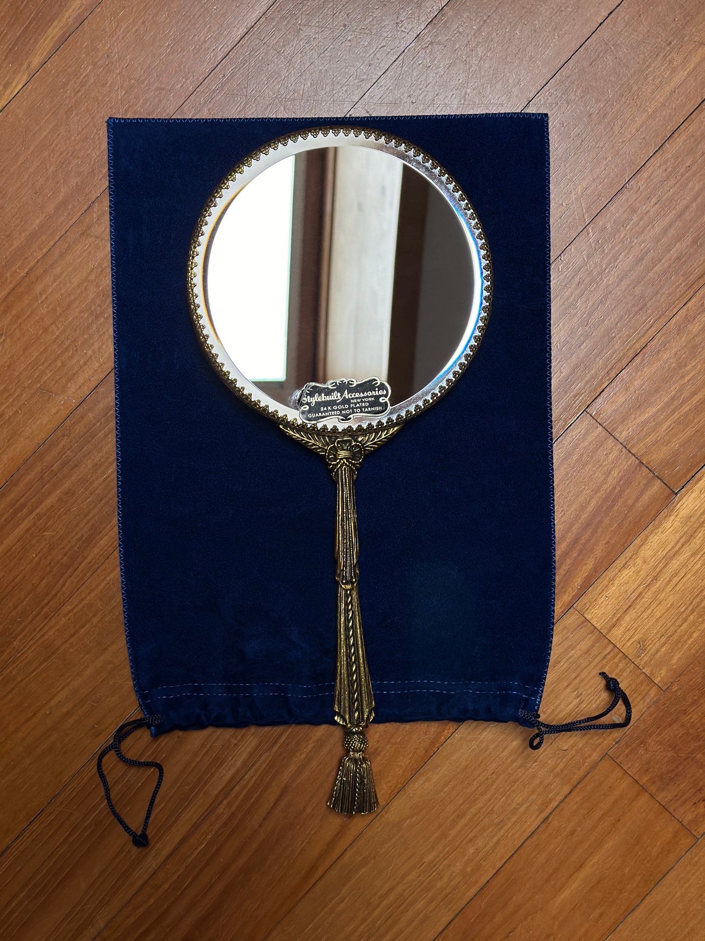 Vintage 1980's American Hand Mirror