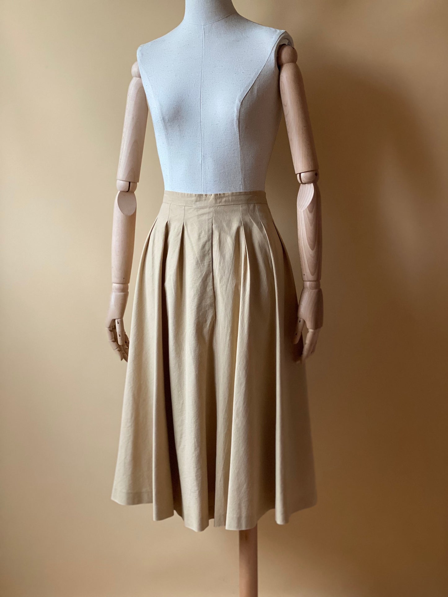 Vintage Biscuit Midi Skirt