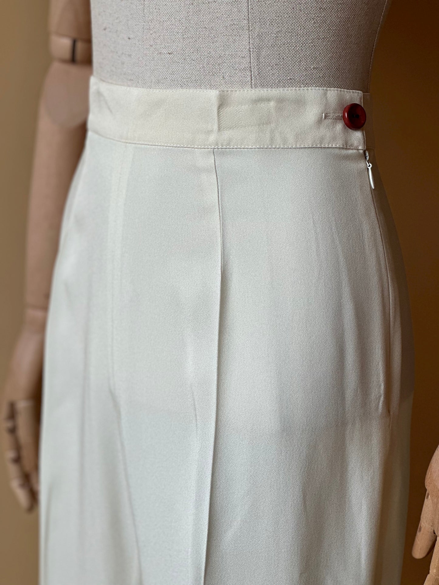 Ivory White Vintage Trousers