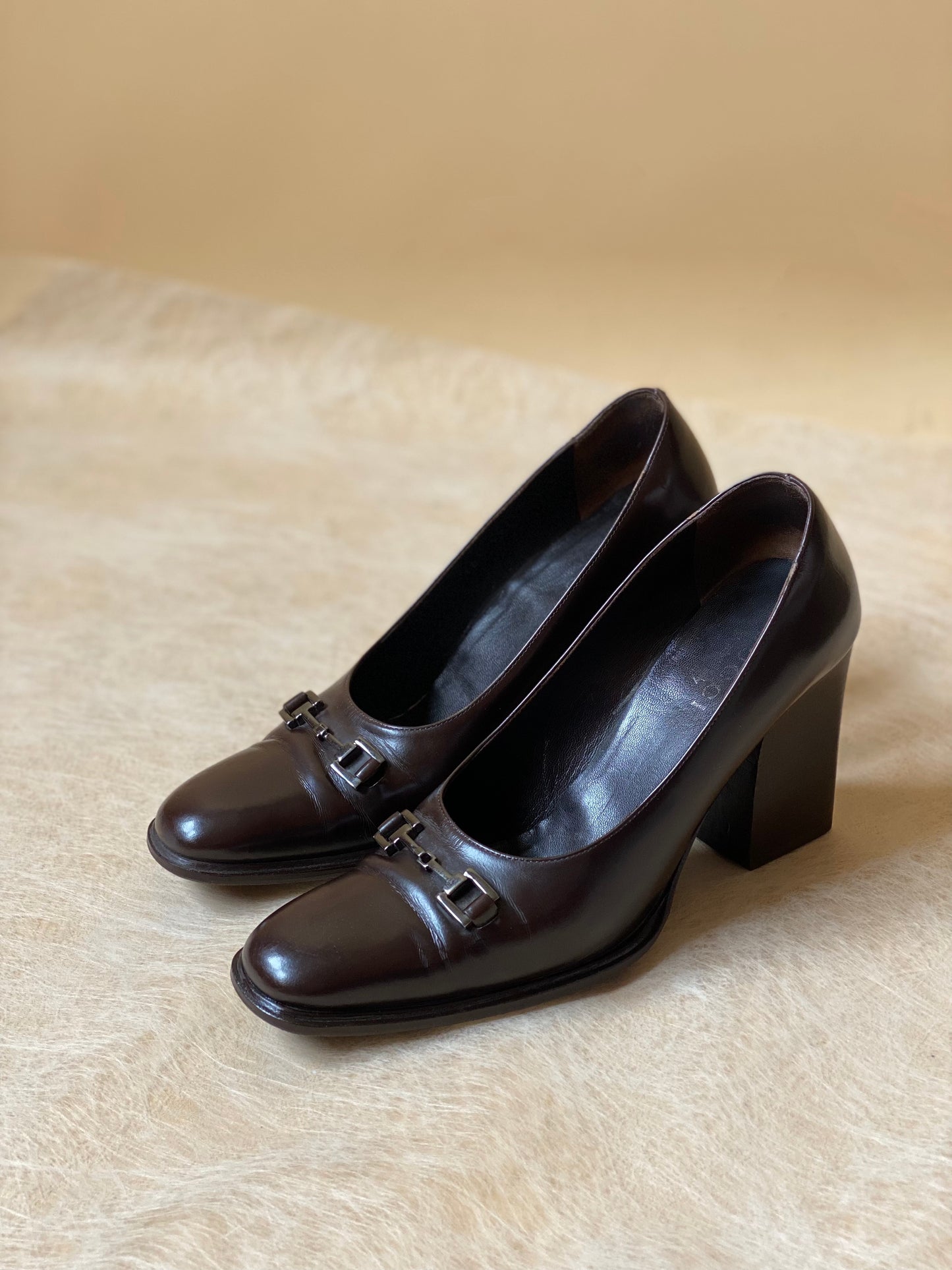 Gucci Chocolate Brown Pumps