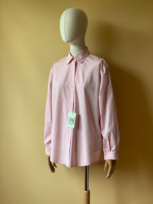 Vintage Baby Pink Cotton Shirt