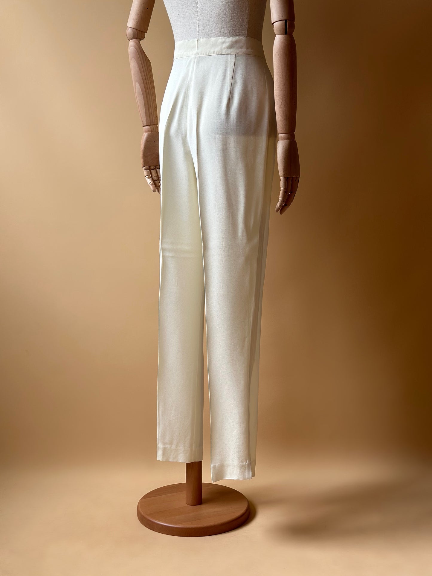 Ivory White Vintage Trousers