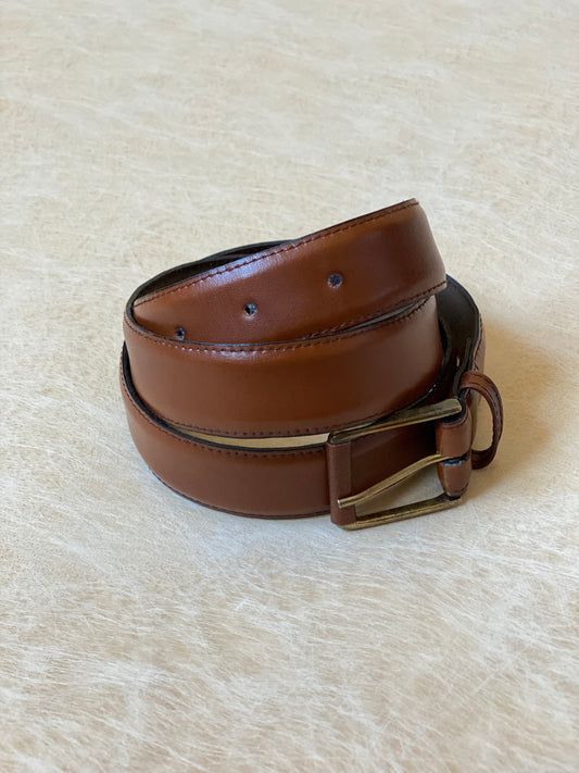 Vintage Brown Cowhide Leather Belt