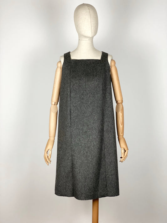 70s Gray Handmade Dress