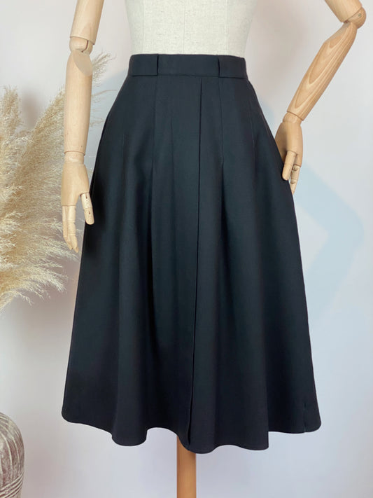 Vintage Black Woollen Skirt