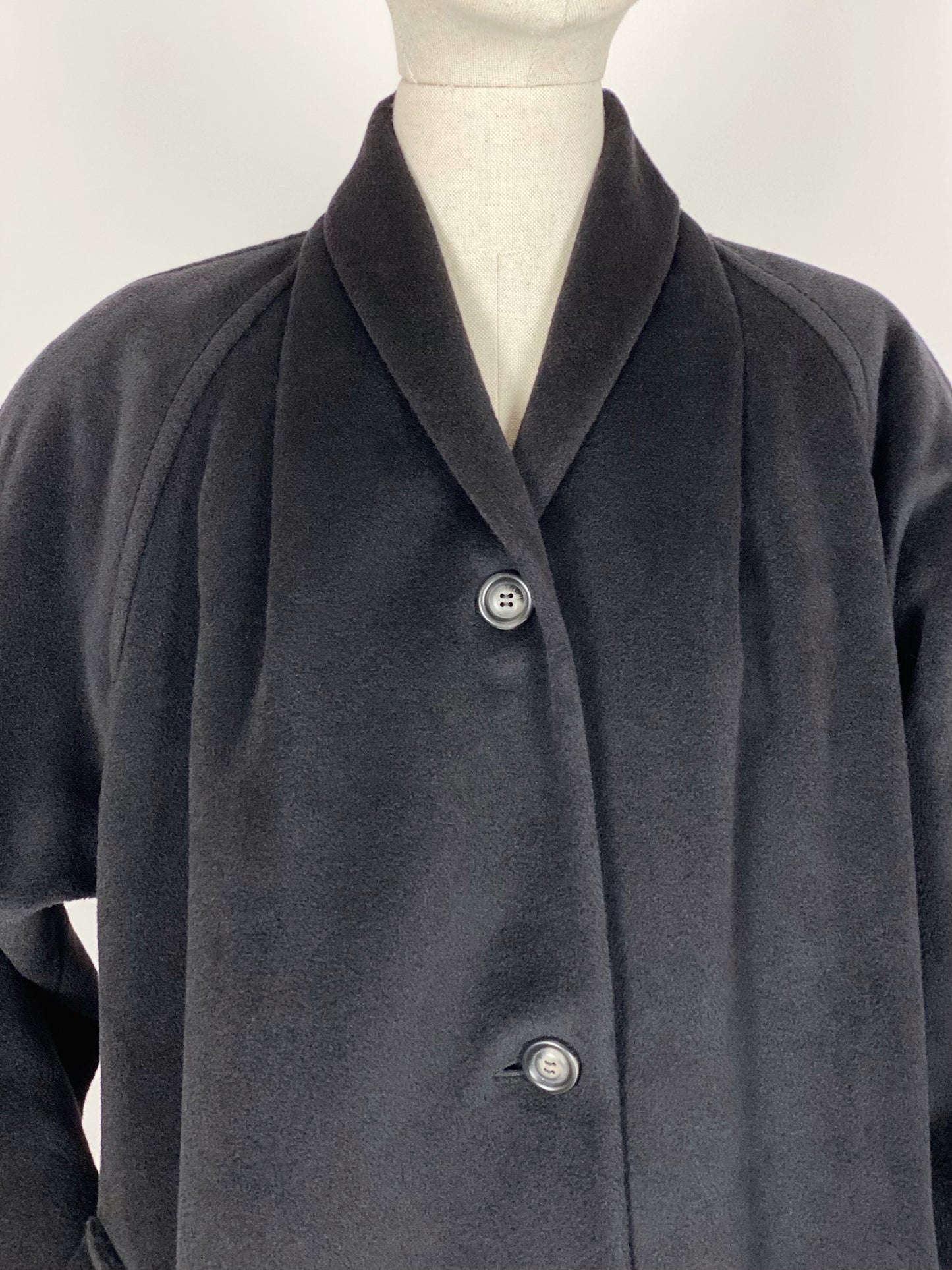 Vintage Black Coat by Max Mara