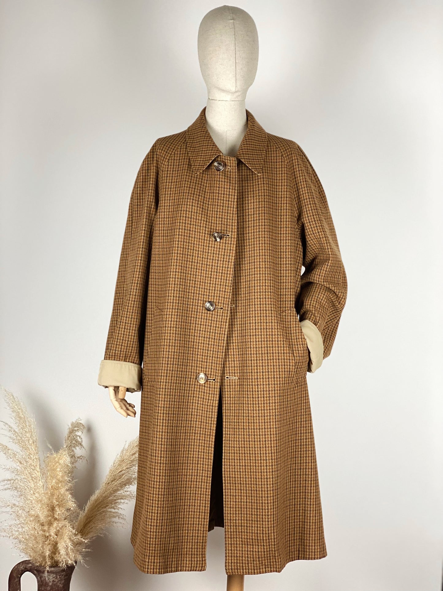 Vintage Reversible Belted Trench Coat