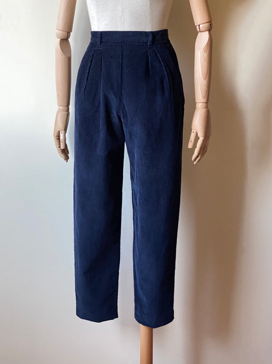 Vintage Blue Corduroy Trousers