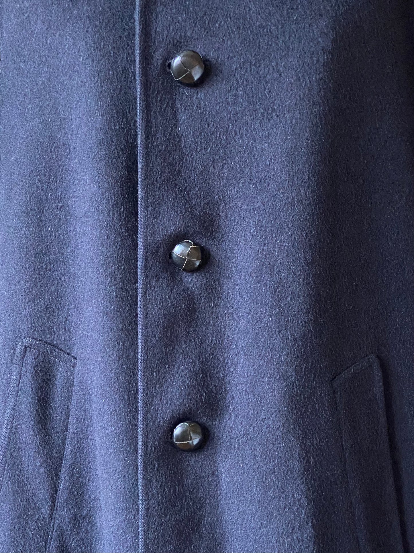 Vintage Blue Loden Coat