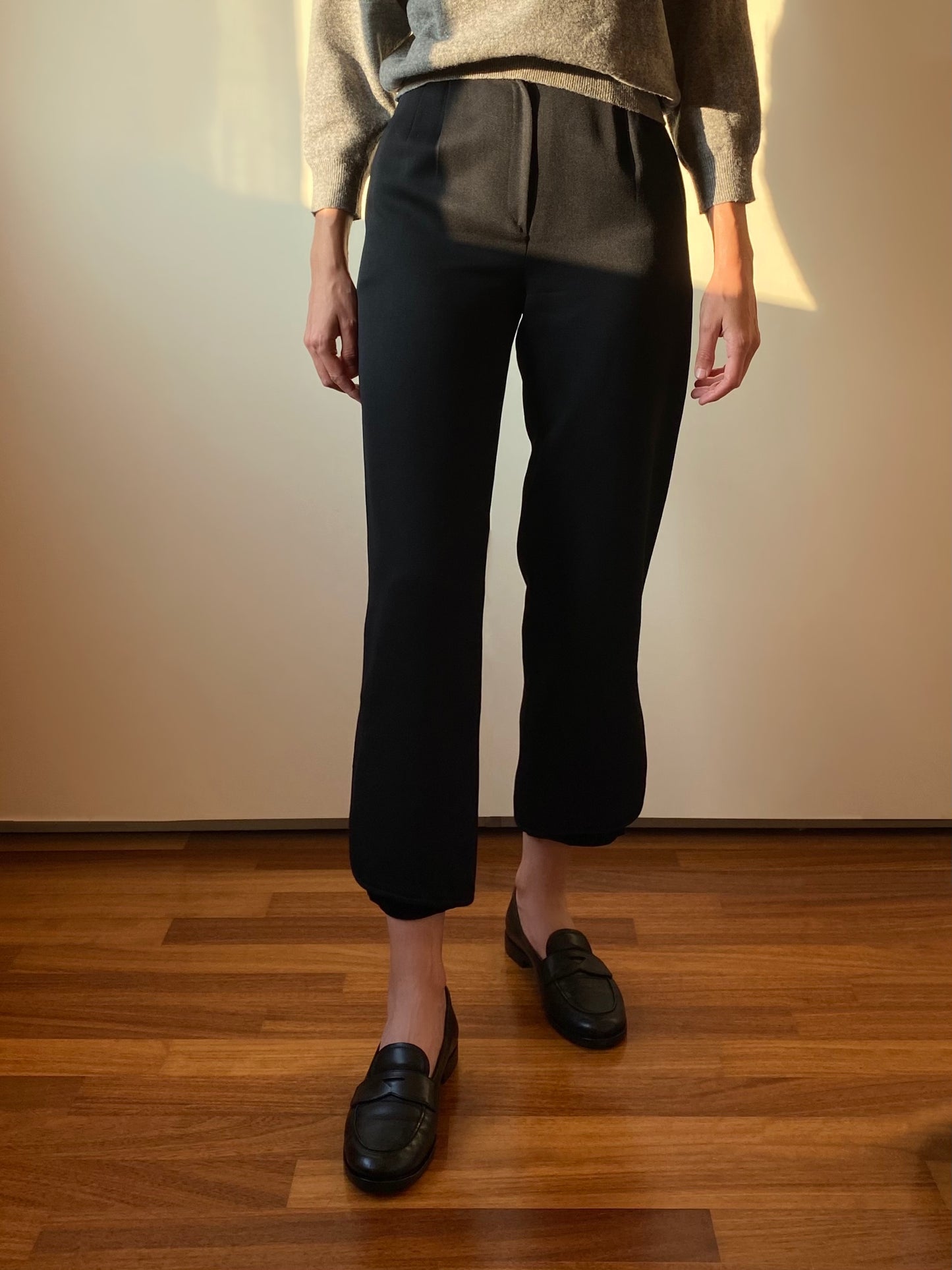 Vintage Valentino Wool and Velvet Trousers