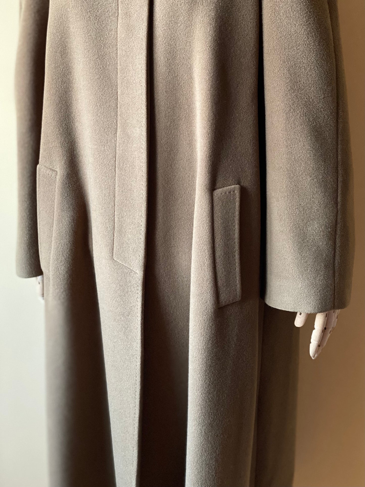 Vintage Hazelnut Wool and Cashmere Coat