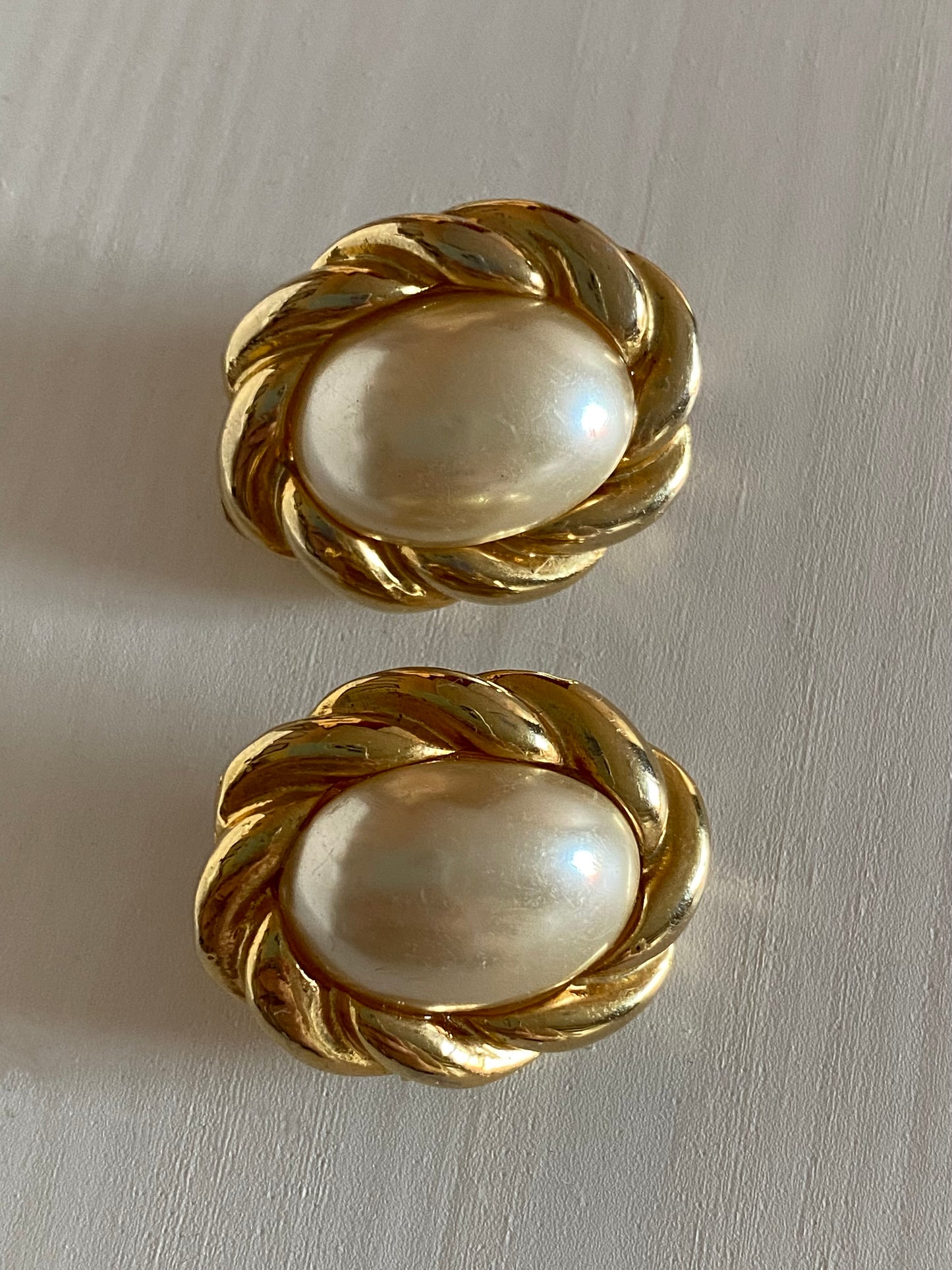 Vintage Pearl Clip-On Earrings