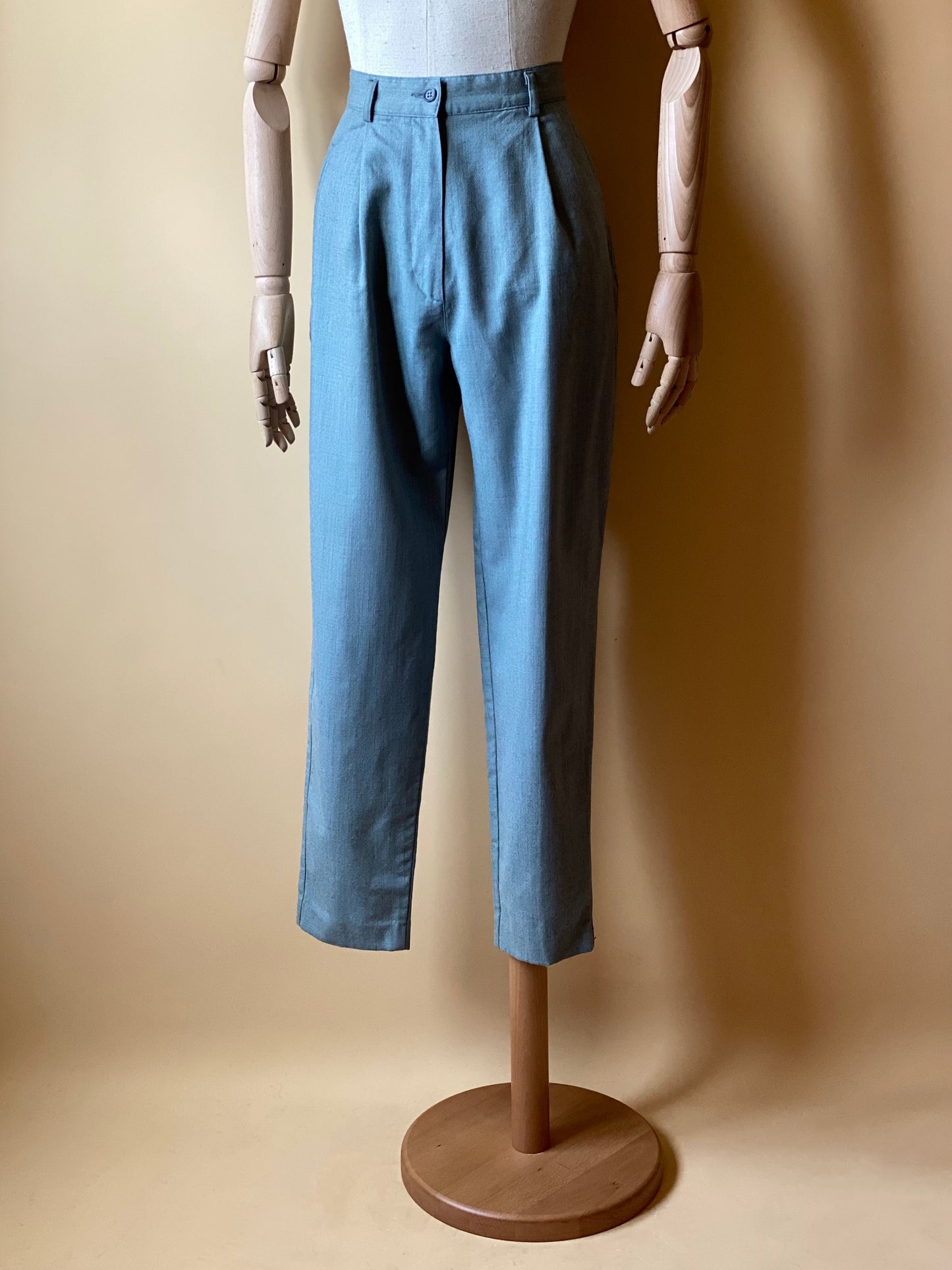 Vintage Powder Blue Woolen Trousers