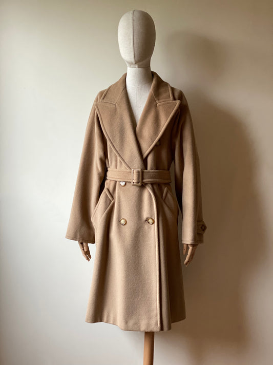 Max Mara Belted Camel Coat