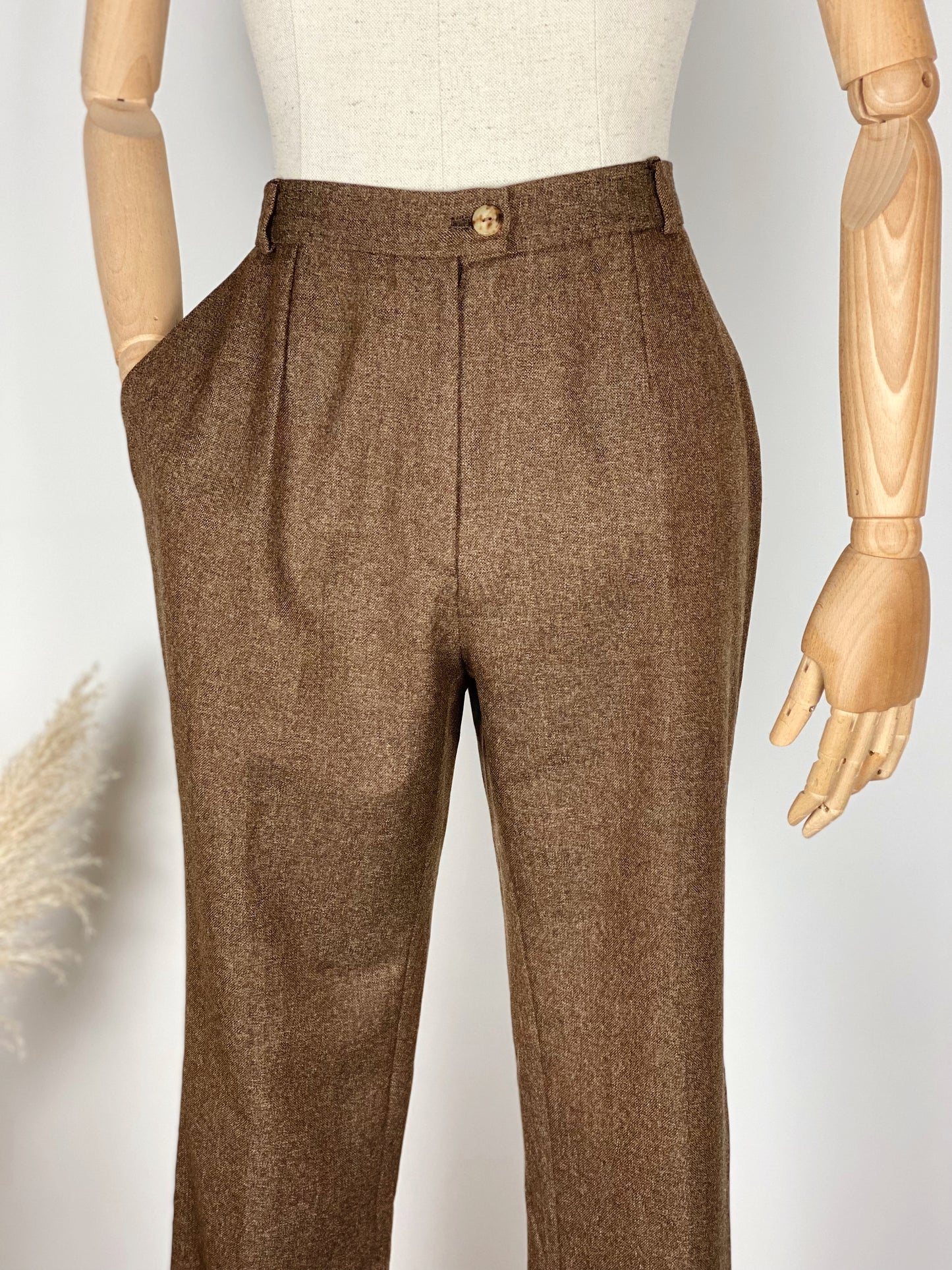 Vintage Chestnut Brown Trousers