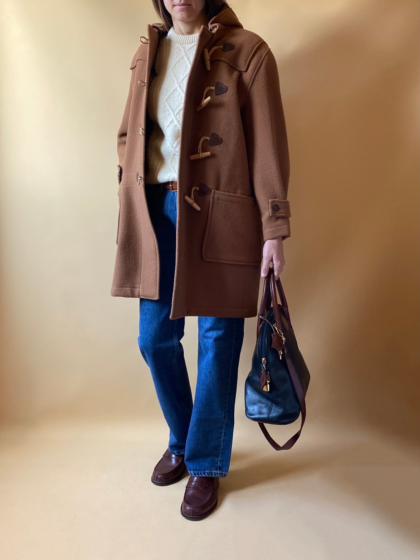 Vintage Brown Duffle Coat