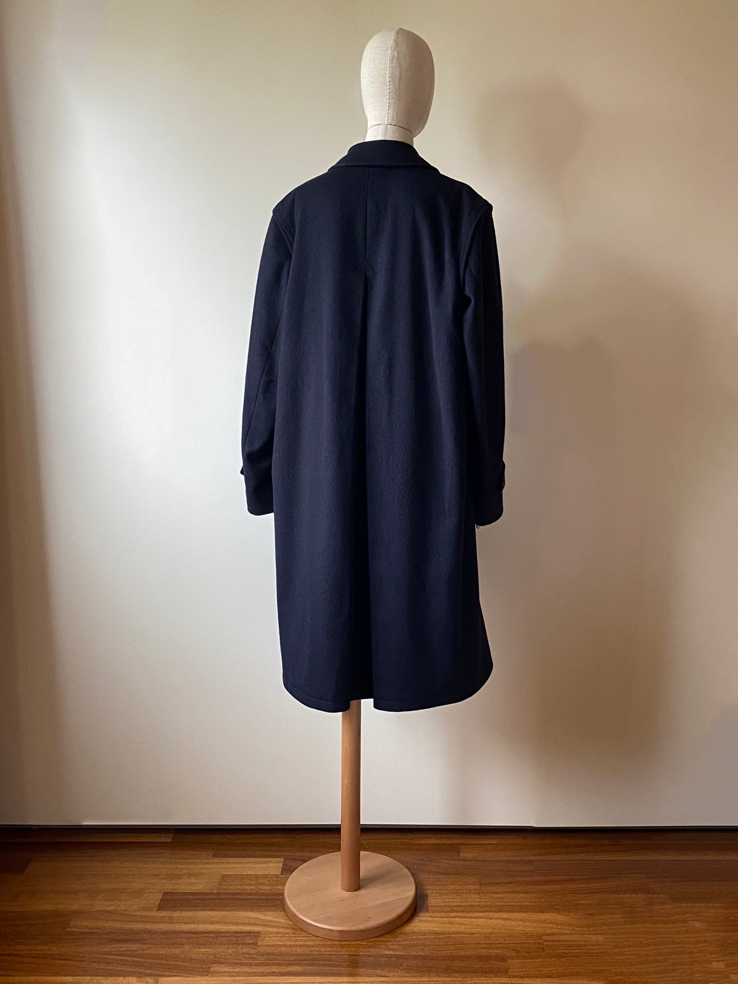 Vintage Blue Loden Coat