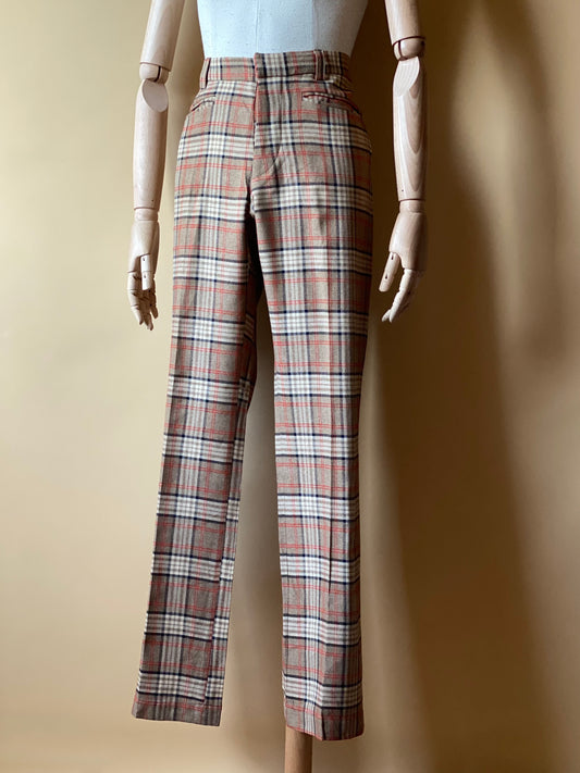 Vintage Checkered Trousers