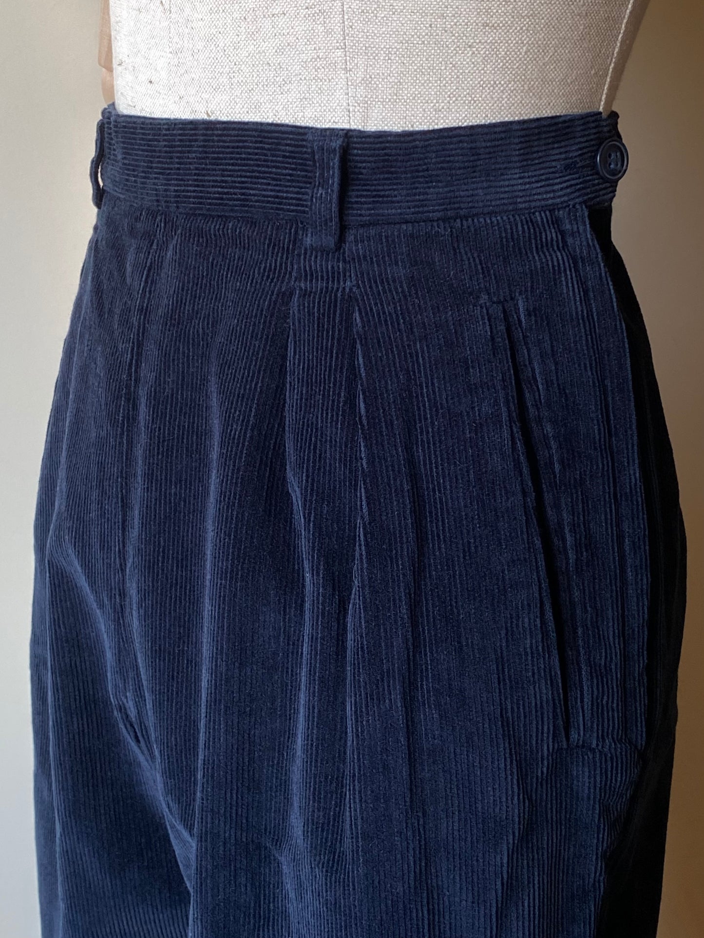 Vintage Blue Corduroy Trousers
