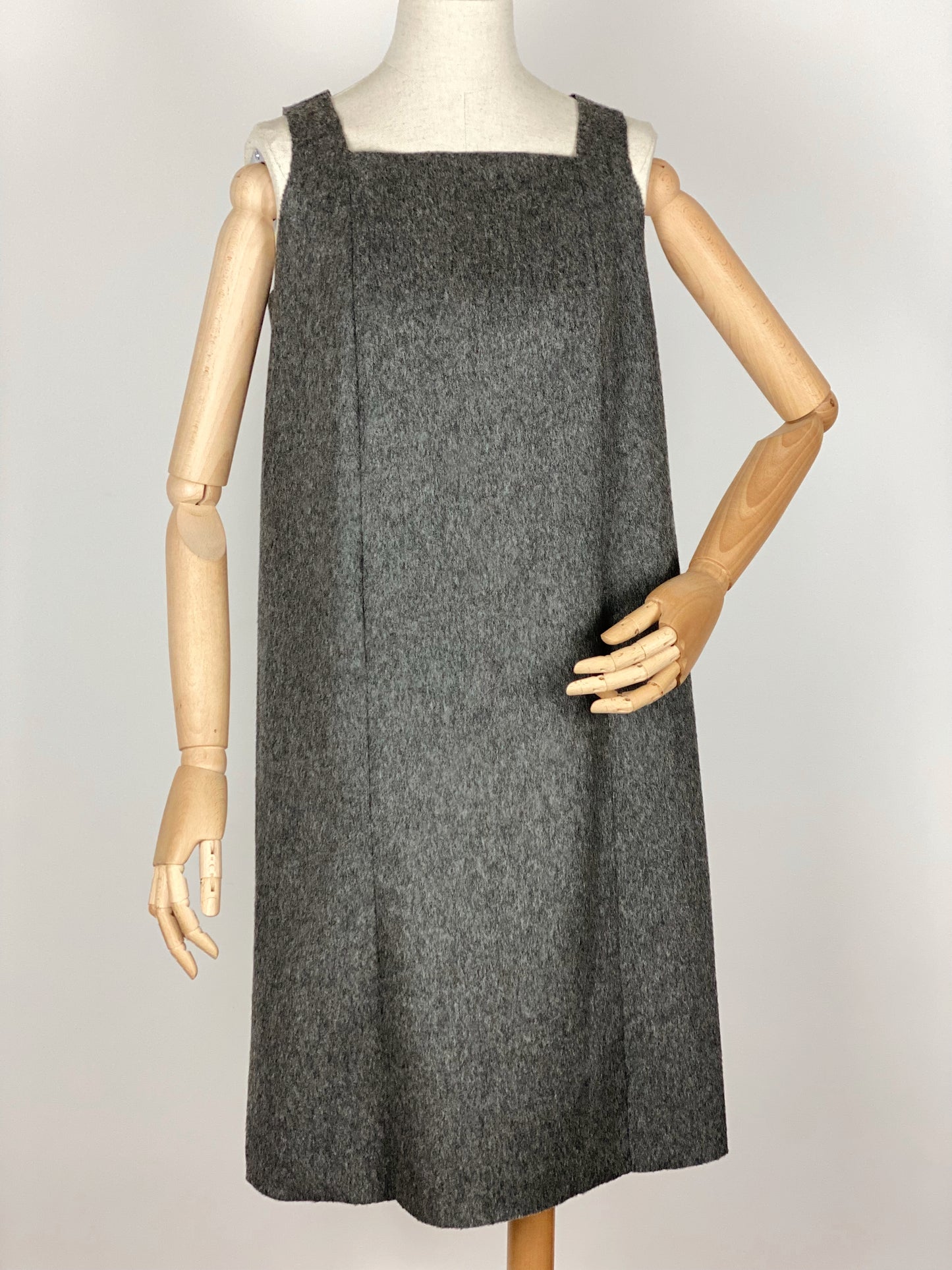 70s Gray Handmade Dress