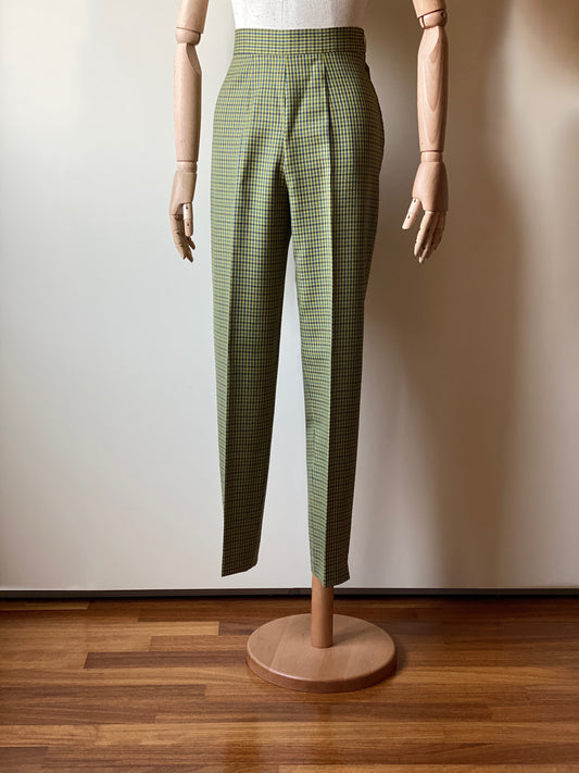 Vintage Moschino Checkered Trousers