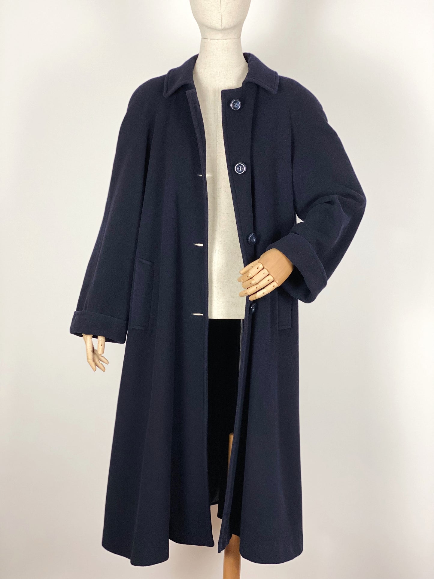 Vintage Blue Woolen Coat