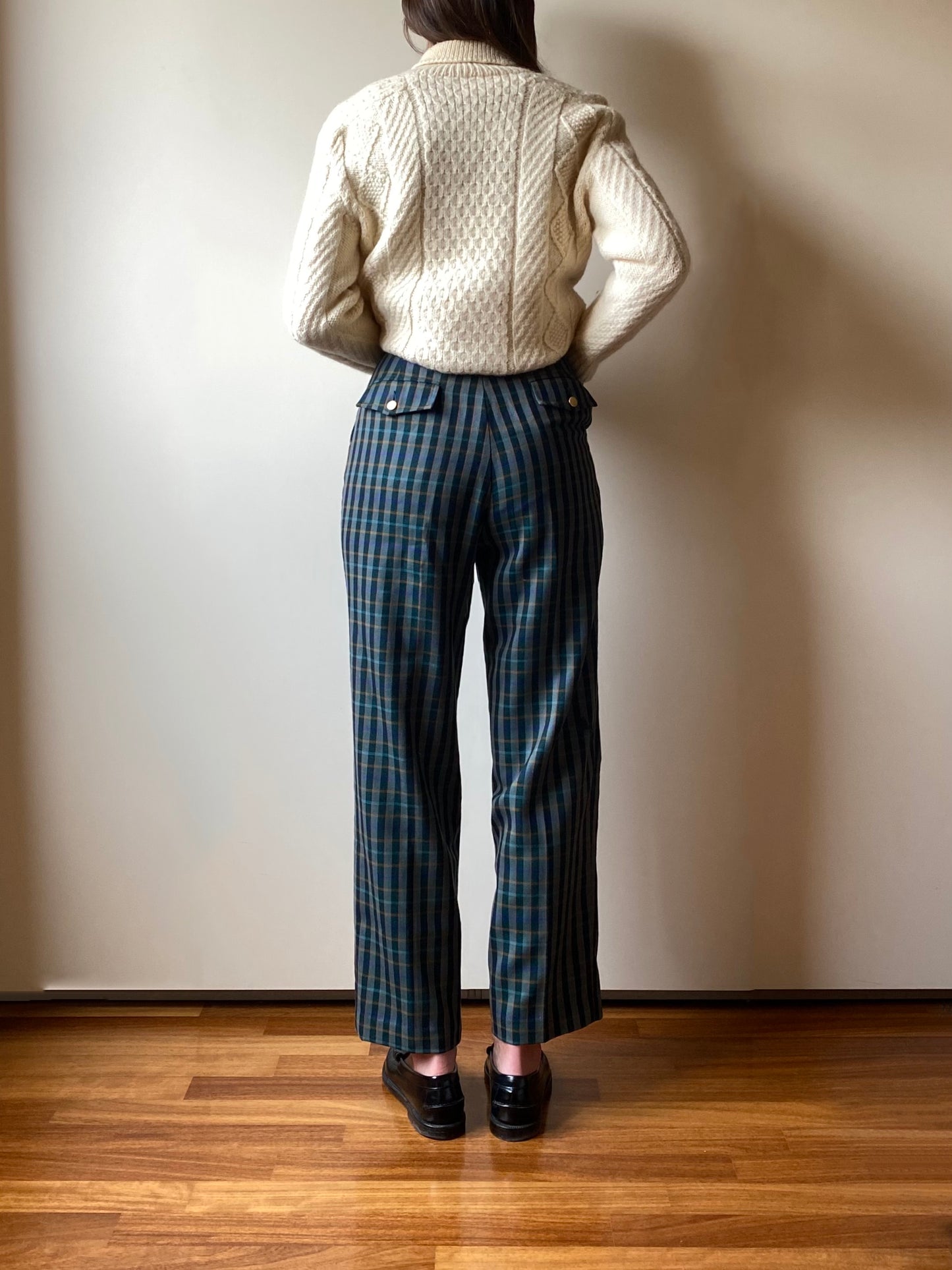 Vintage Valentino Checkered Trousers