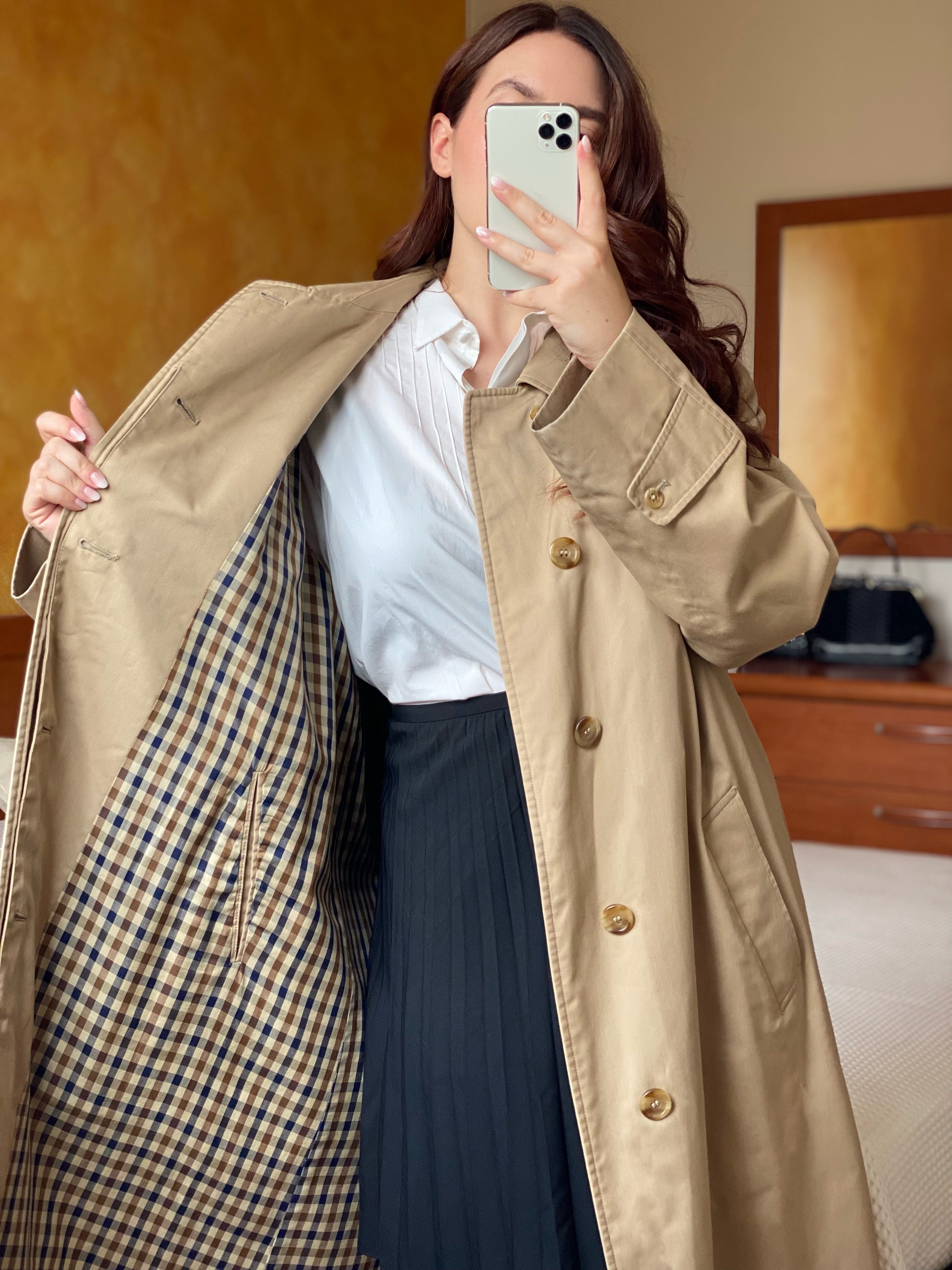 Vintage Aquascutum Beige Trench Coat