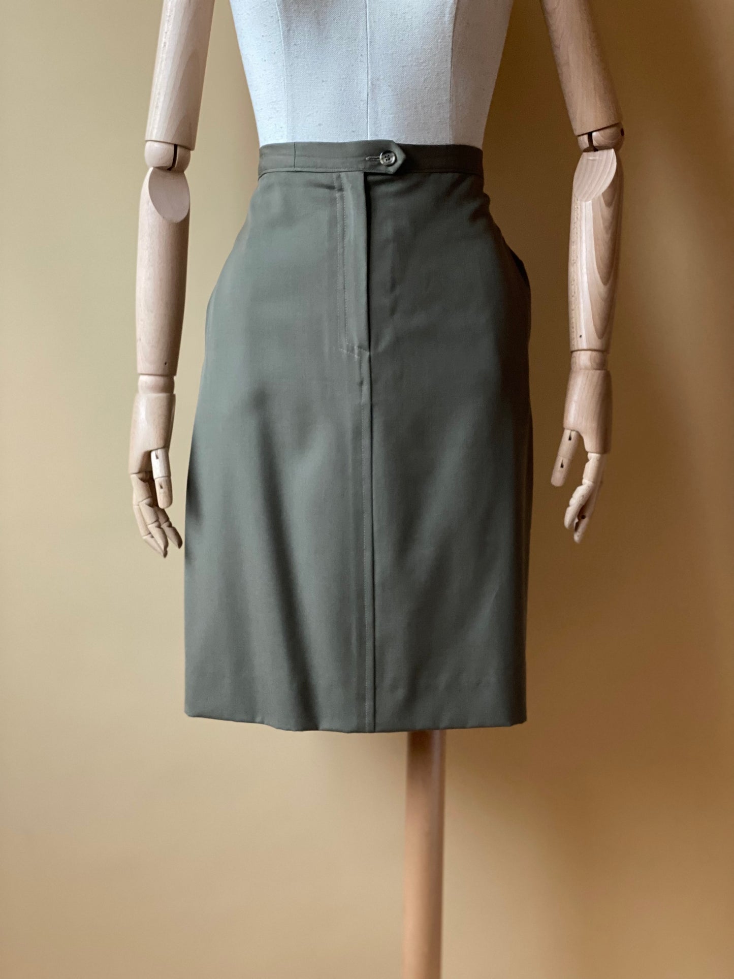 Vintage Olive Green Skirt