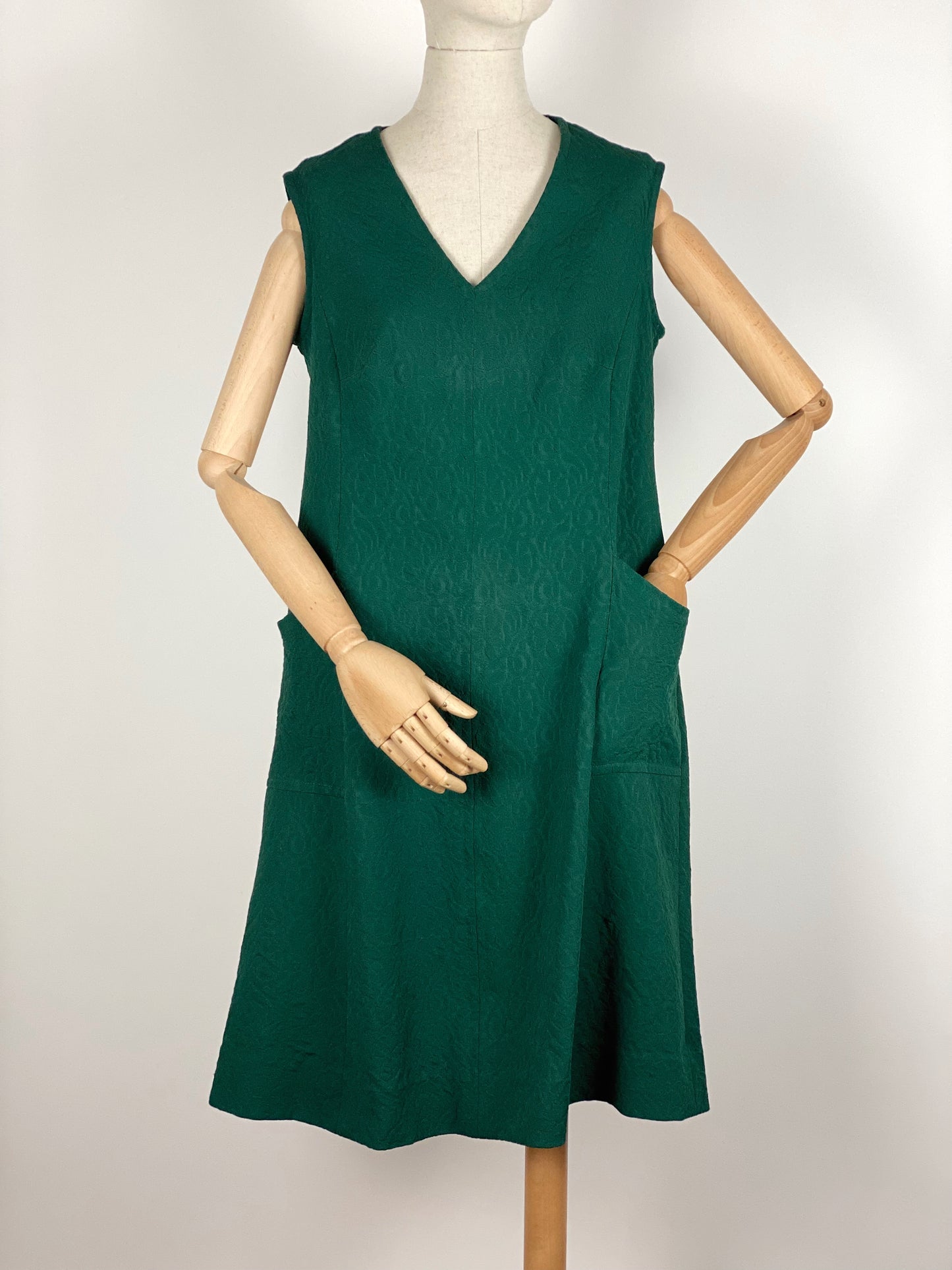 Vintage Green A-Line Dress