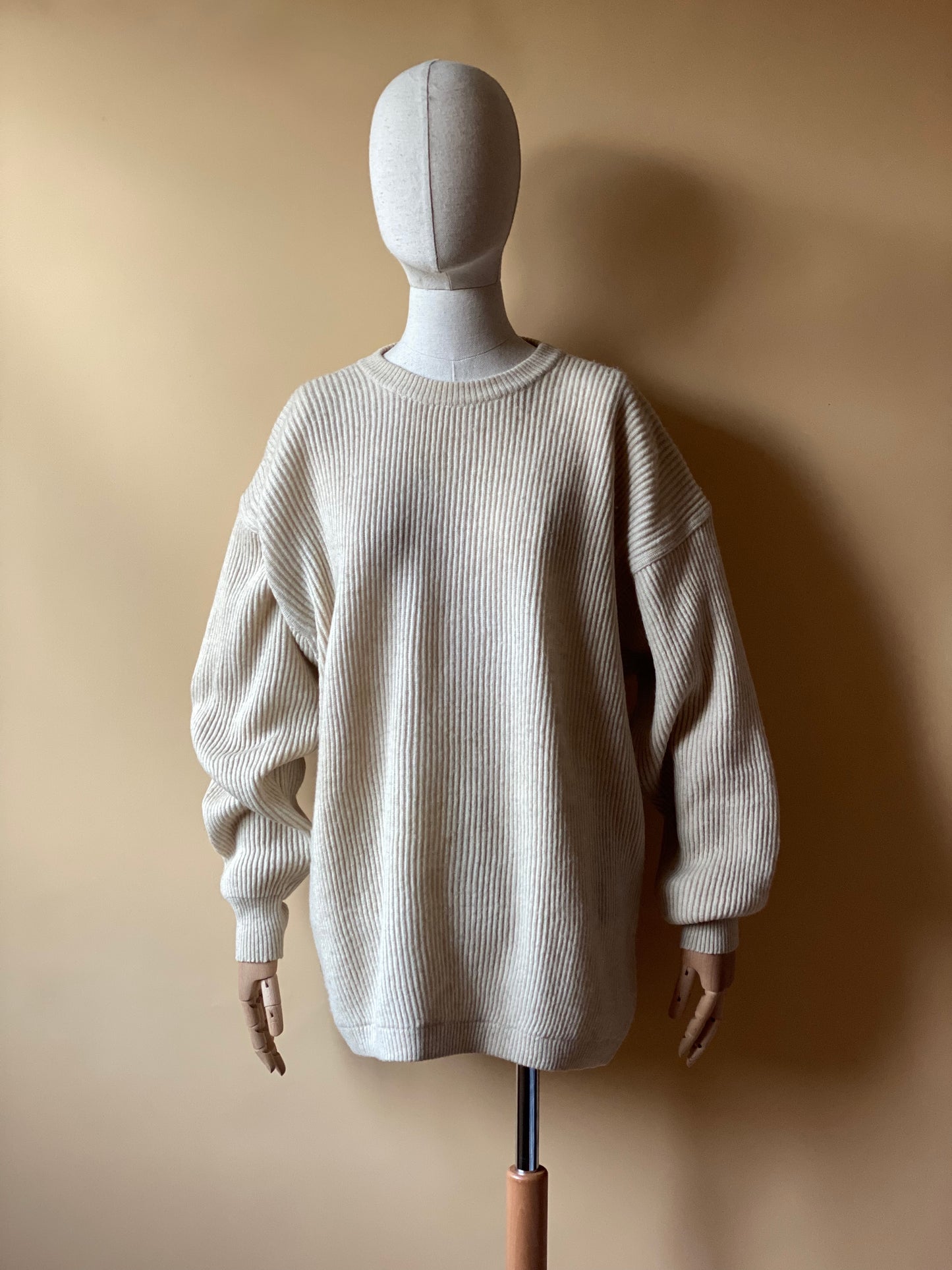 Vintage Oversize Ribbed Sweater