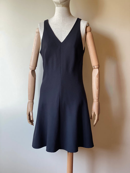 Vintage Laura Ashely Black Woolen Dress