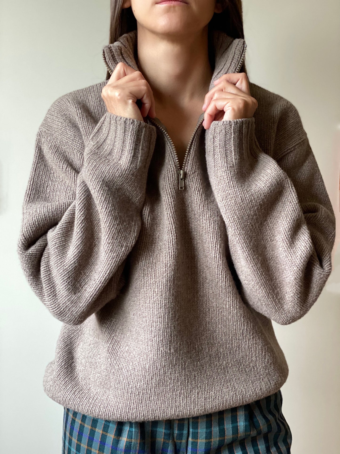 Vintage Half-Zip Lambswool Sweater