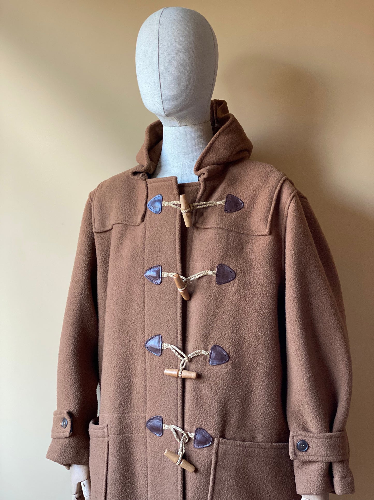 Vintage Brown Duffle Coat
