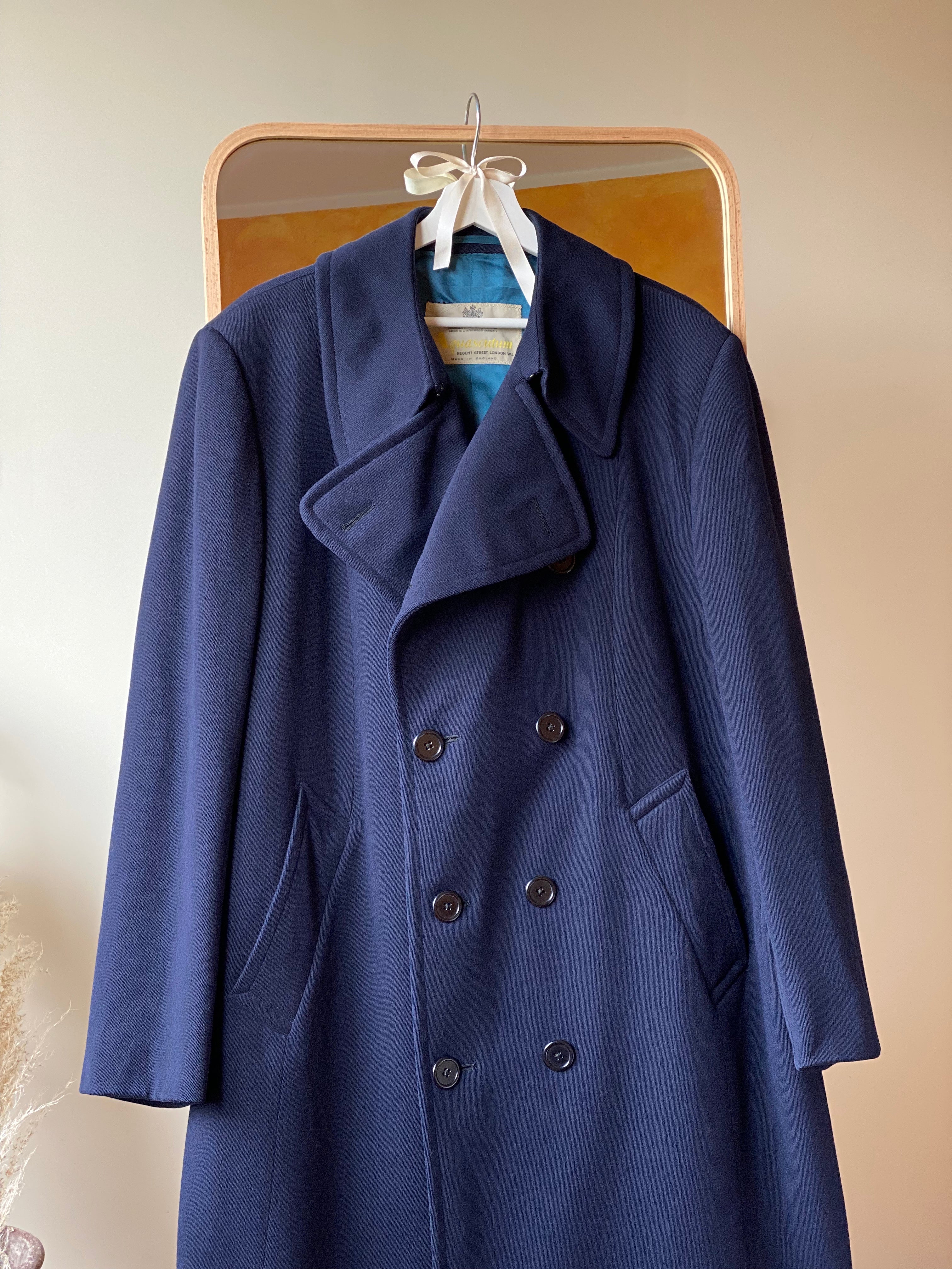 vintage aquasqutum angora wool coat-