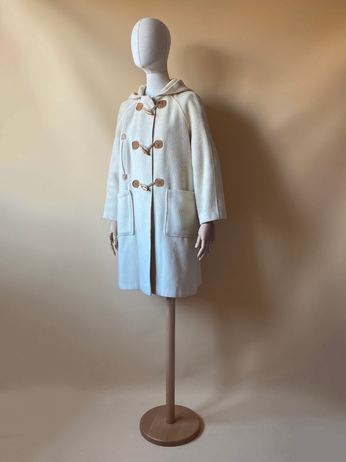 Vintage White Duffle Coat