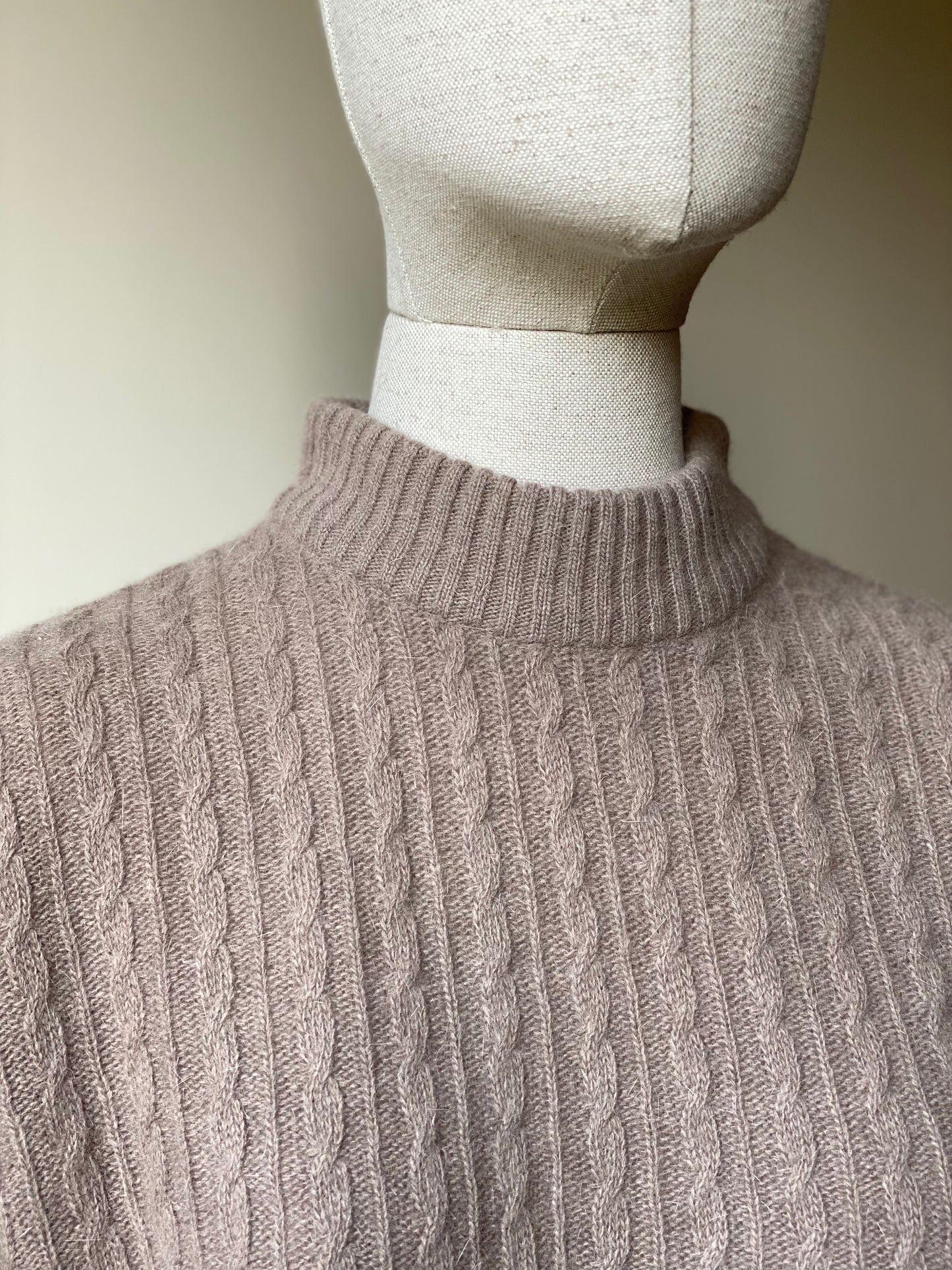 Vintage Wool and Angora Brown Sweater