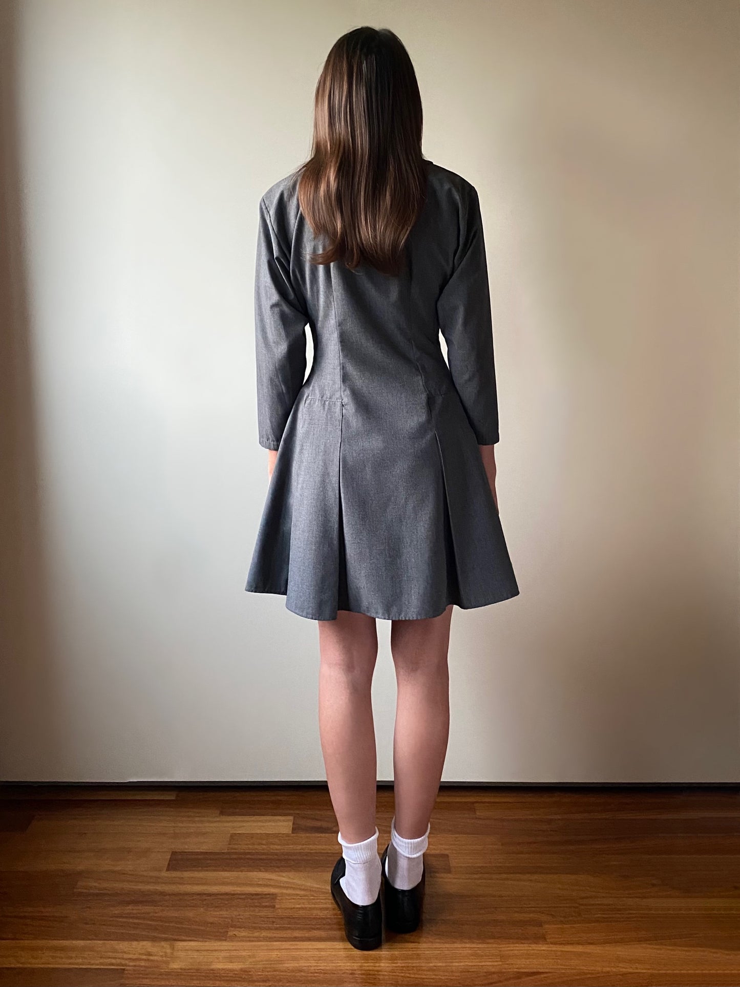 Vintage Gray Mini Dress