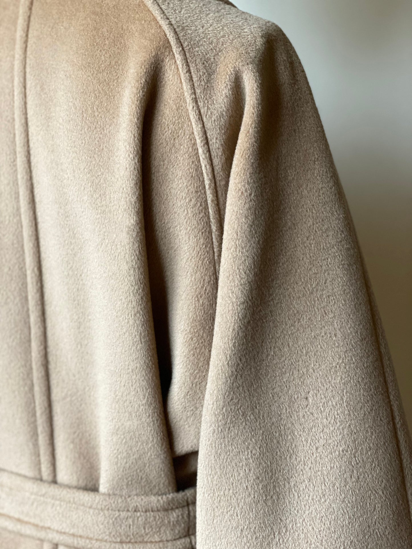 Max Mara Belted Camel Coat