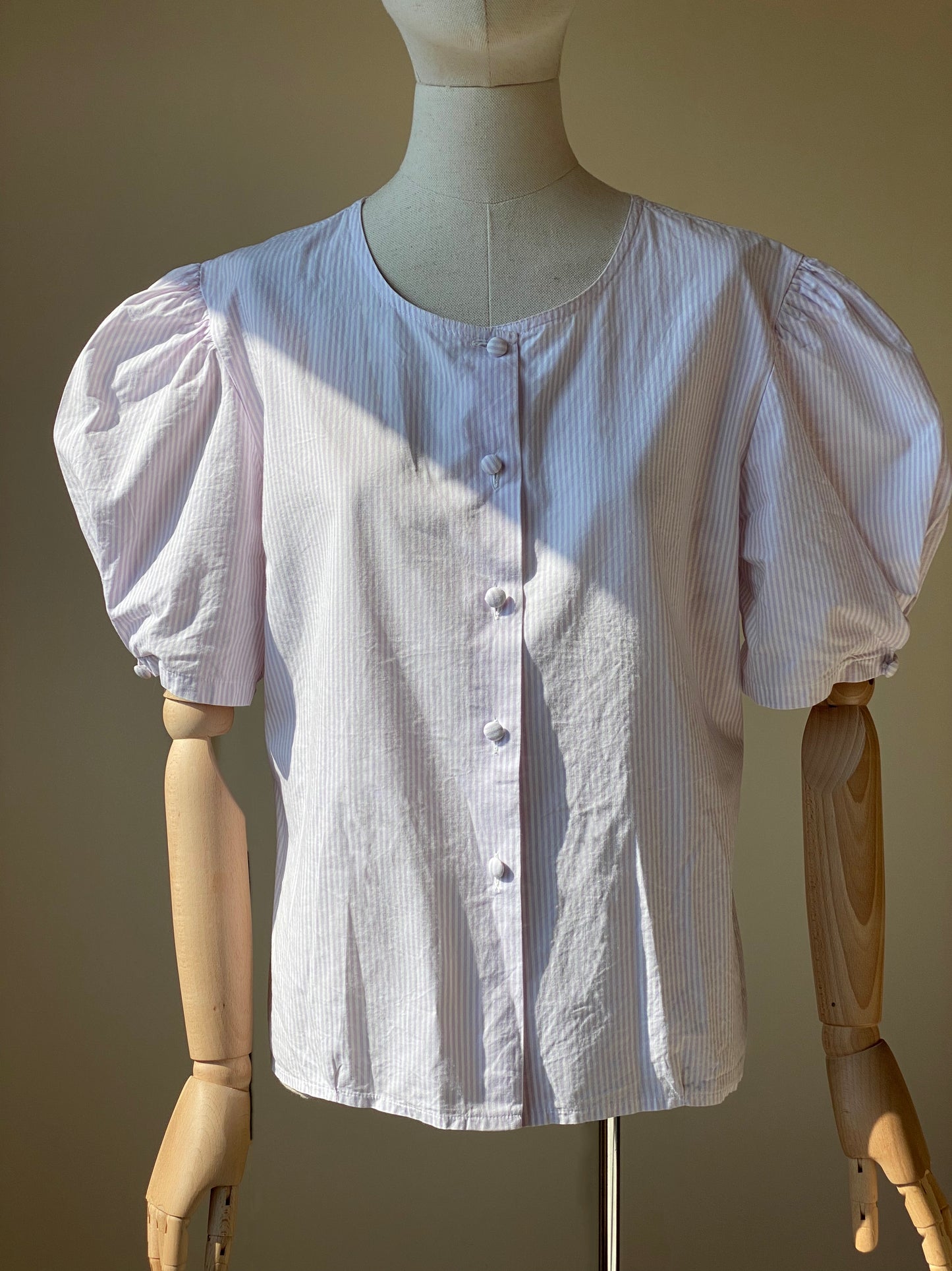 Vintage Lavender Striped Shirt
