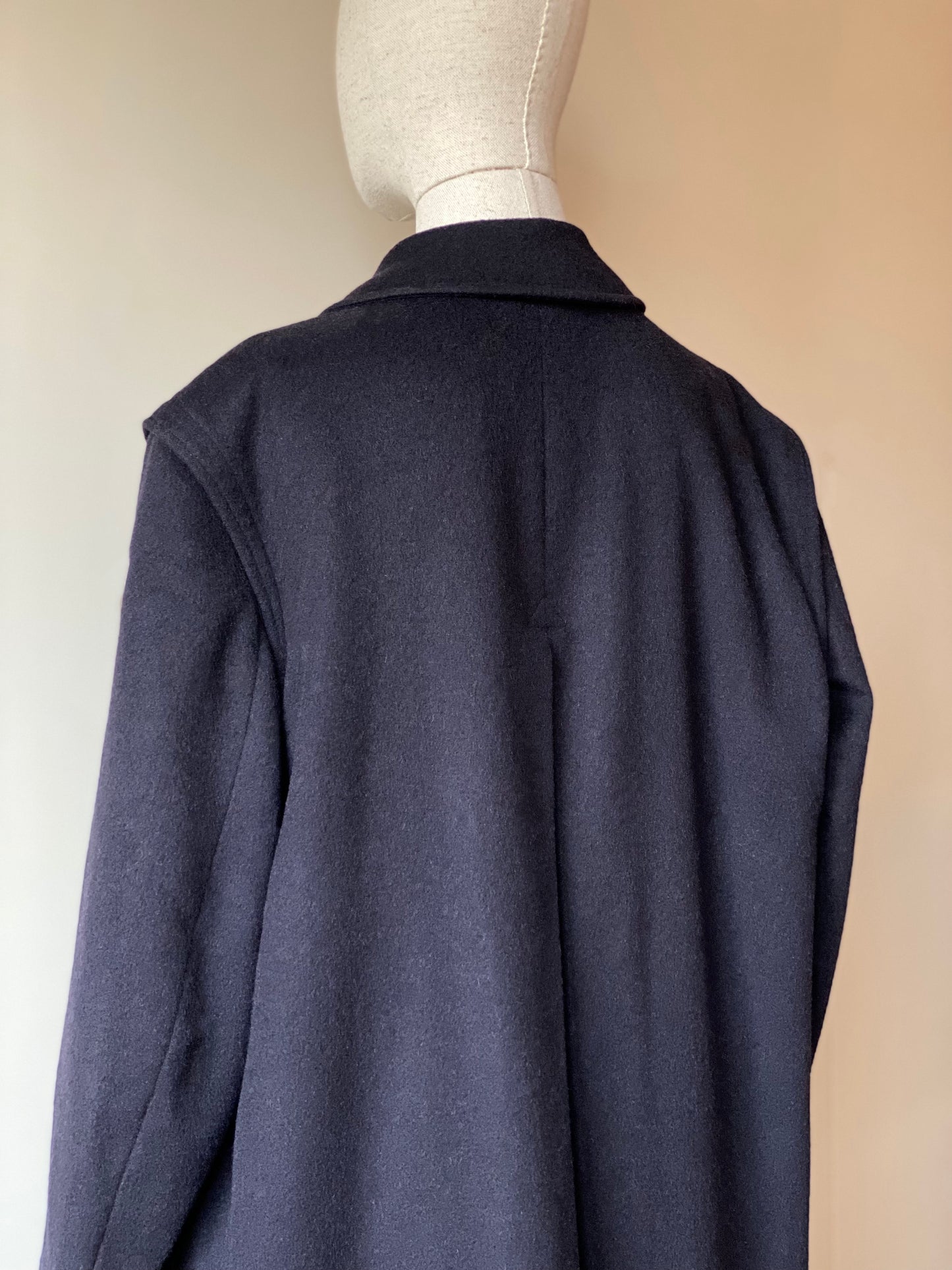 Vintage Blue Loden Coat