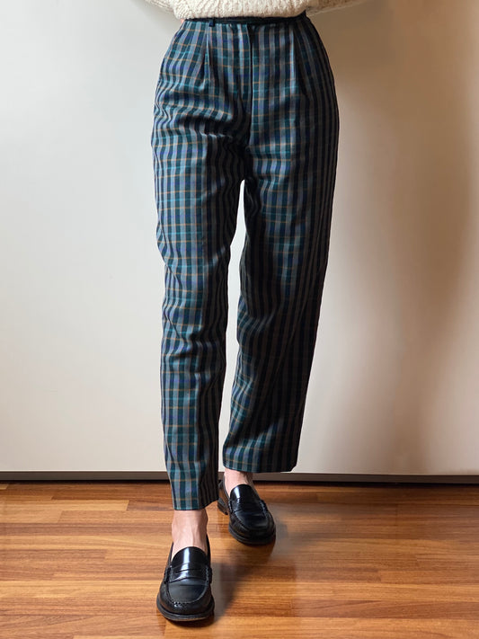 Vintage Valentino Checkered Trousers