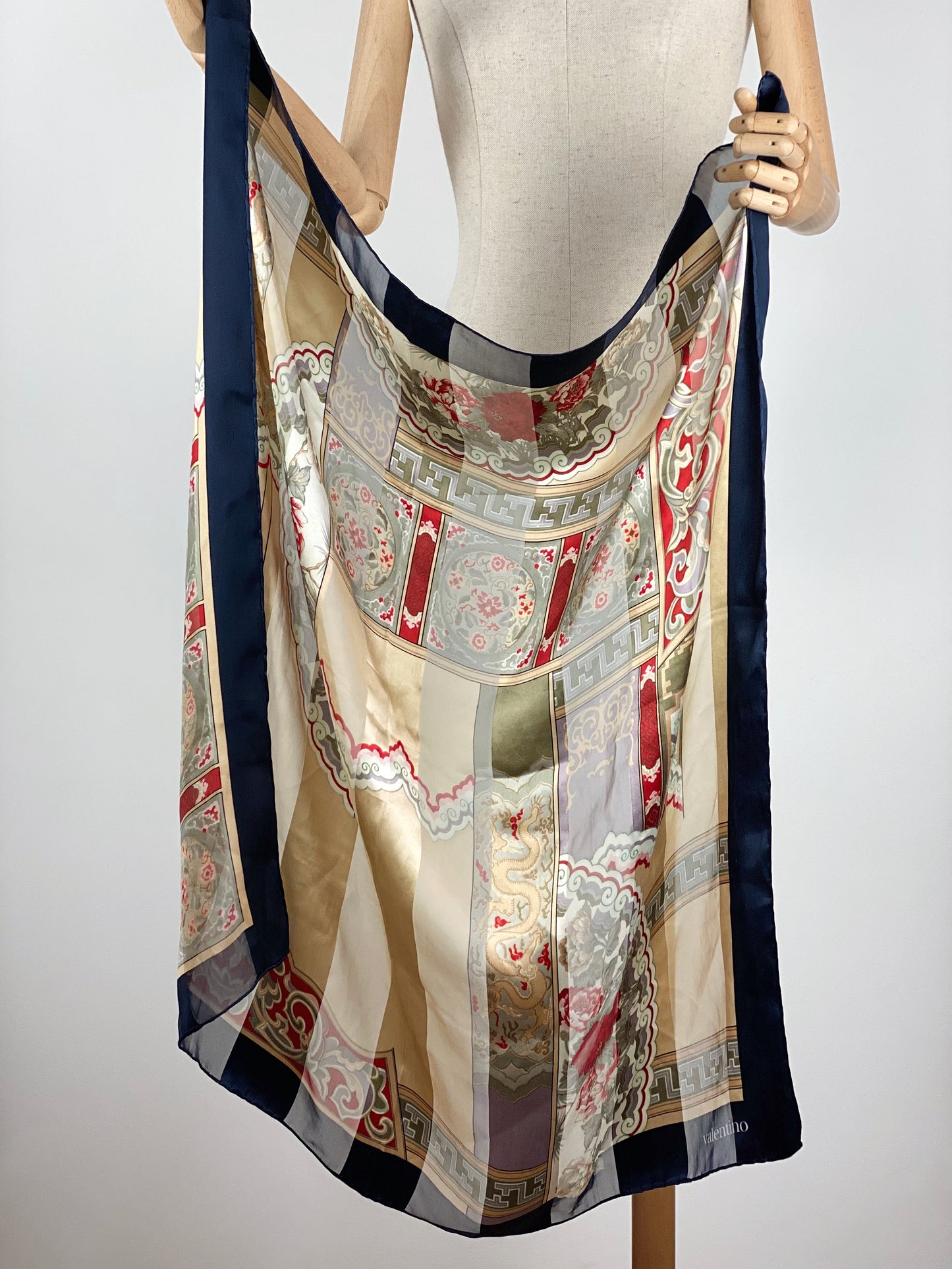 Vintage Silk Headscarf by Valentino