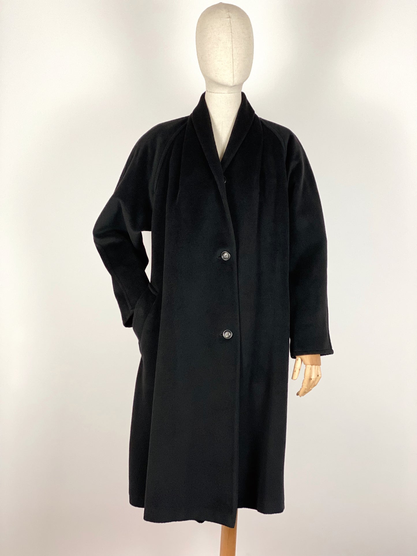 Vintage Black Coat by Max Mara