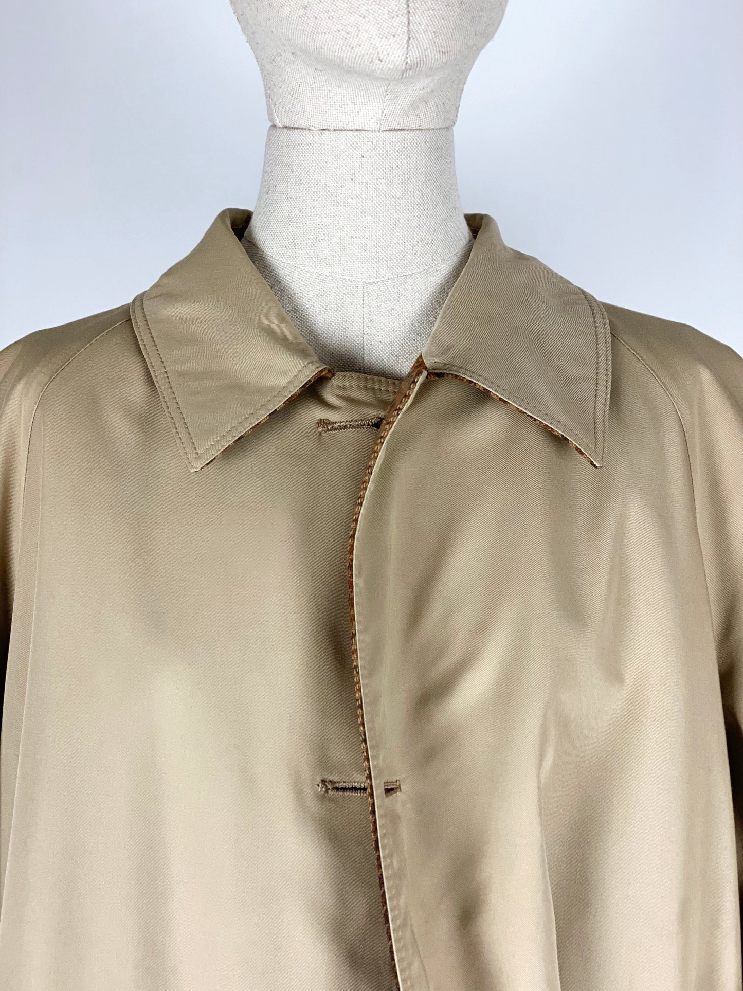 Vintage Reversible Belted Trench Coat