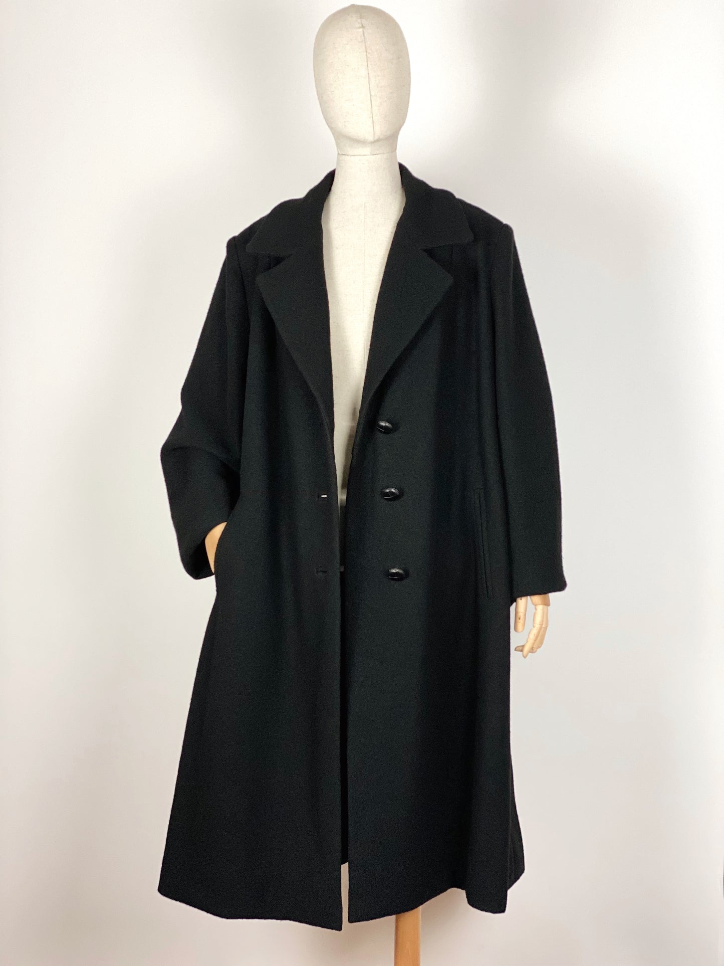 Vintage Handmade Black Coat