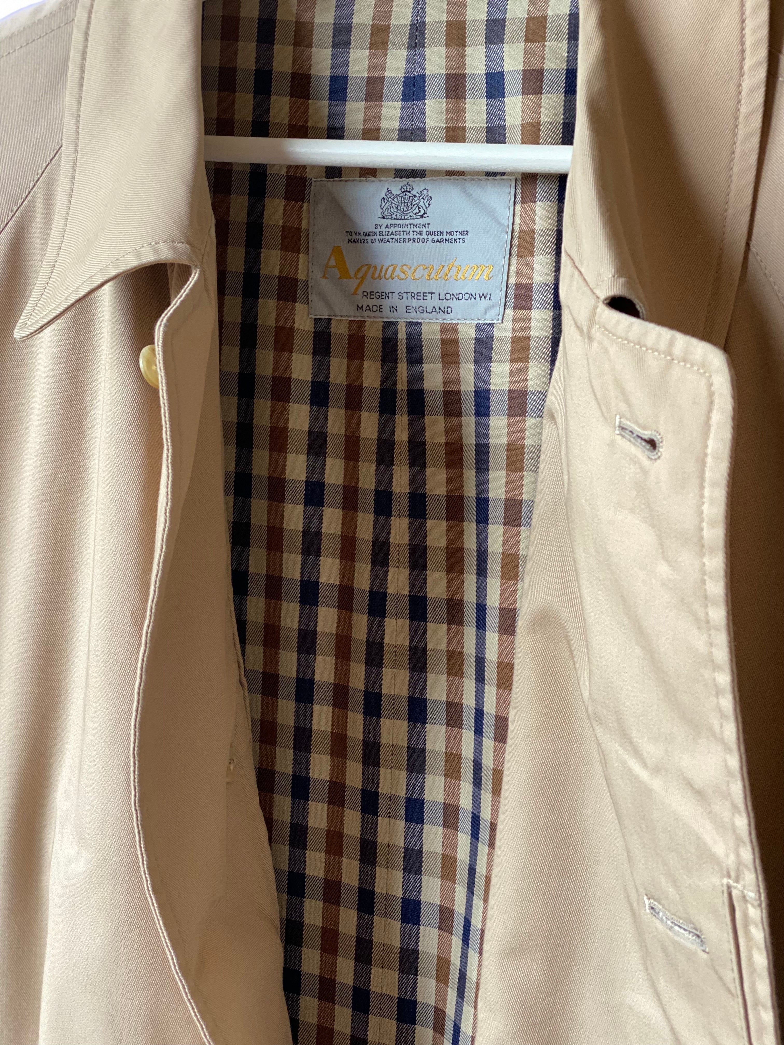 Vintage Aquascutum Beige Trench Coat