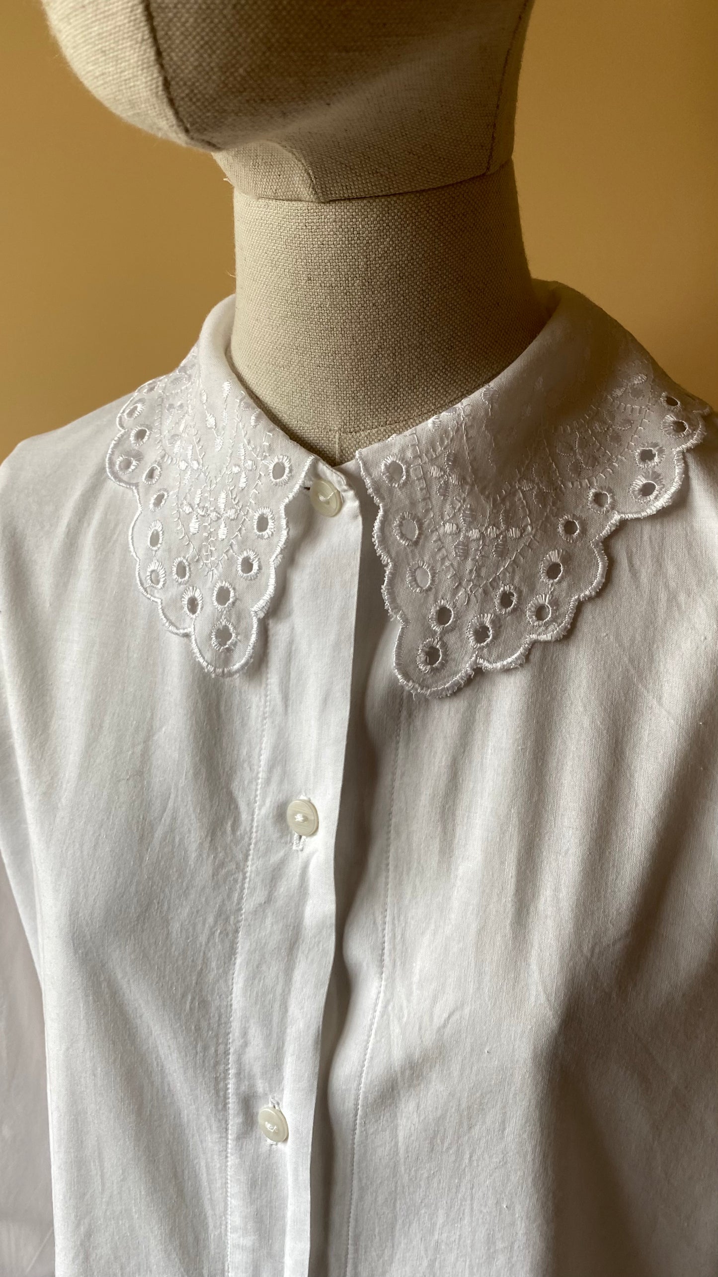 Vintage Romantic White Shirt